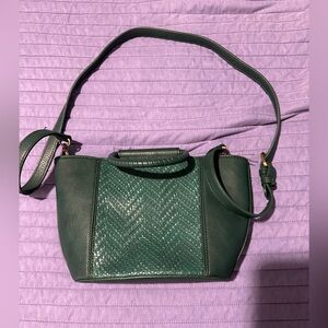 Anthropologie green crossbody purse